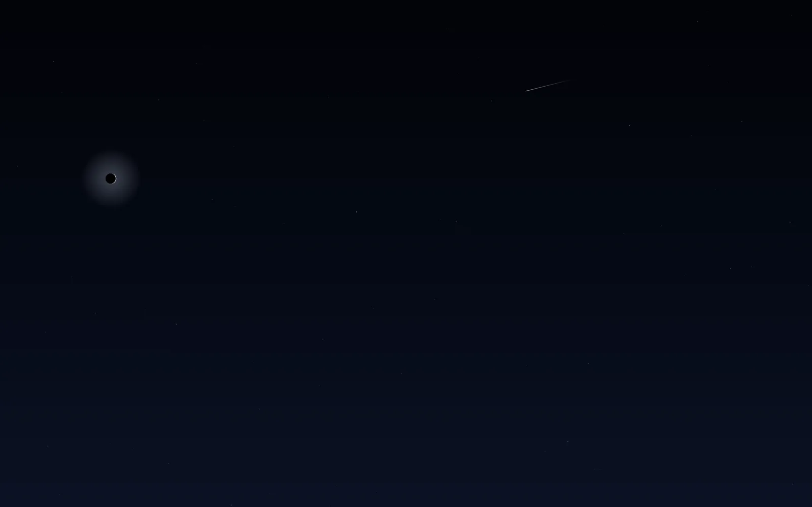 background with shooting stars and a moon